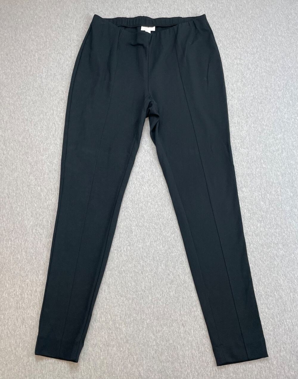 J Jill Leggings Womens Medium Black Stretch‎ Ponte Leggings Mid-Rise